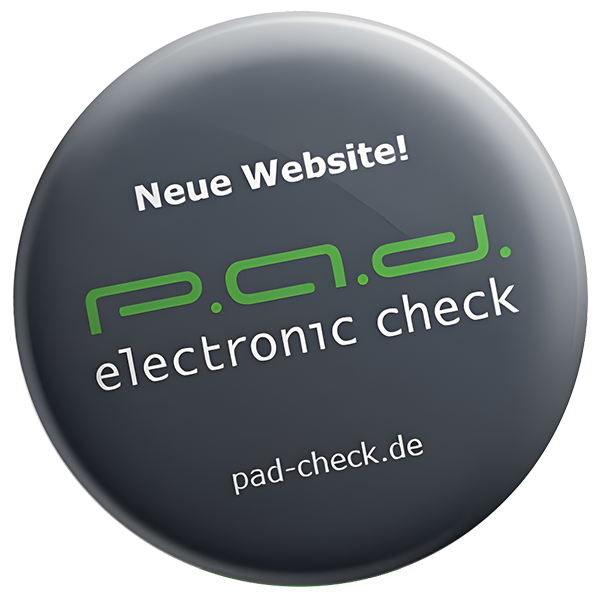 p.a.d electronic check - Logo